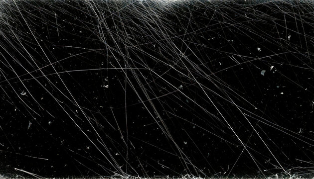 Black Grunge Texture with Scratches and Light Streaks