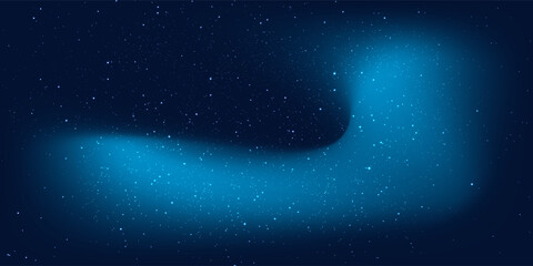 Dark deep blue universe background with bright stars and milky way forming abstract outer space galaxy. Cosmic night sky for astronomy theme. © Muis
