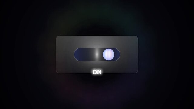 toggle switch on and off animation
