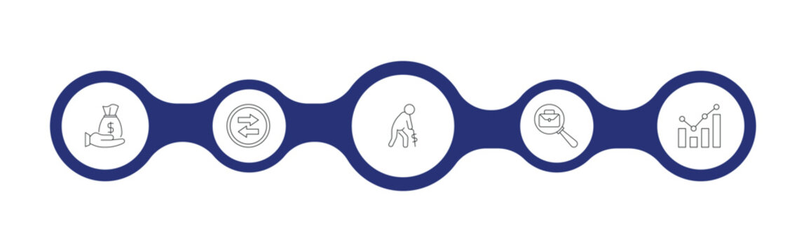 human resources outline icon set. salary, compare, pension, benchmarking and more. linear vector collection. editable stroke