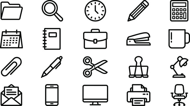 Office and productivity icons