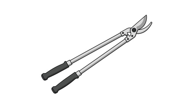 Powerful bypass pruning shears with long handles and sharp blades are an essential tool for maintaining trees, shrubs, and bushes.