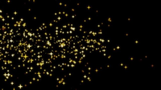 左からのキラキラ