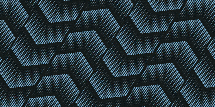 Seamless halftone hexagon shape dot pattern vector, Geometric Halftone Abstract pattern for Fabric and textile printing, sport jersey texture, wrapping paper, backdrops and packaging