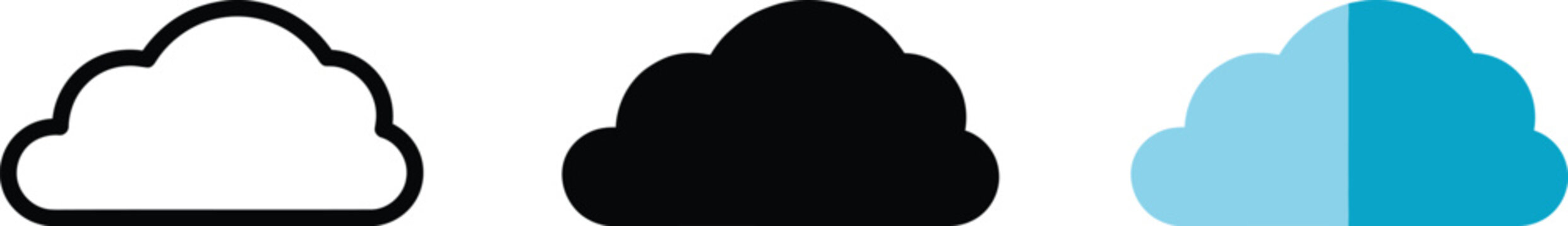 Cloud Computing Icon Set Vector Illustration