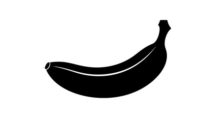 Black banana fruit illustration. © aditya