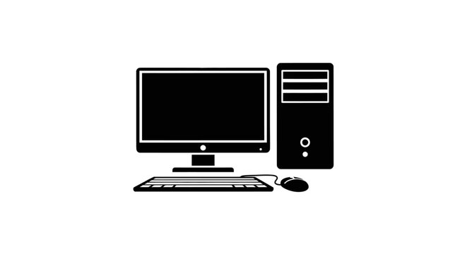 Computer hardware and peripherals on desk.