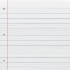 Fototapeta premium Blank Narrow Ruled Notebook Paper Background