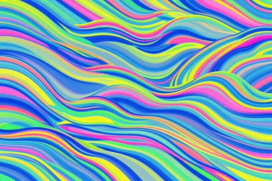 A colorful abstract background with wavy lines. _1