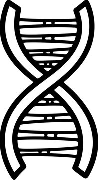 Stylized Double Helix DNA Strand