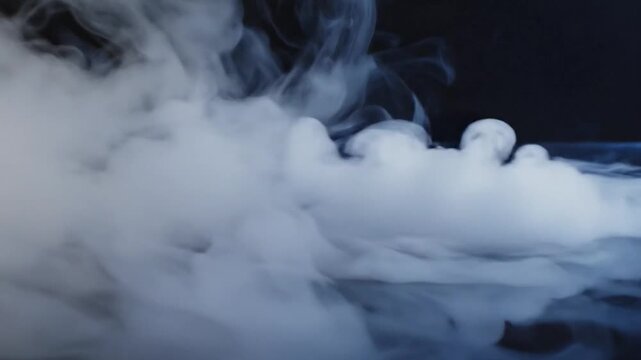 Liquid Nitrogen Vapor Trails Form Intricate Patterns in Ethereal Smoke