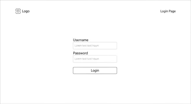 Login page template, vector illustration, user authentication, sign in form, modern design