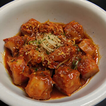 Made from pickled cabbage and daikon radish, fermented with salt, gochugaru, or other seasonings.