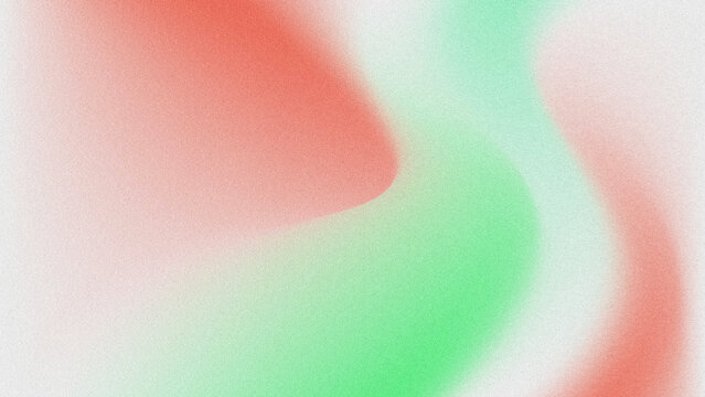 Abstract background with smooth, flowing red and green gradient waves and a subtle grainy texture.