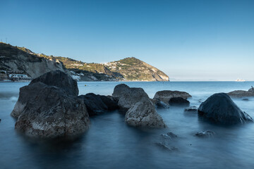 Cliffs and stones on the Tyrrhenian coast of Ischia © Michał Brzostowski 