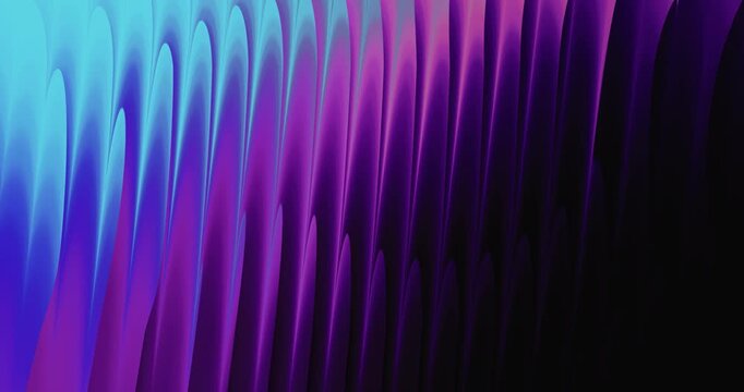 Futuristic dark fluid extrusion background with vibrant gradient light