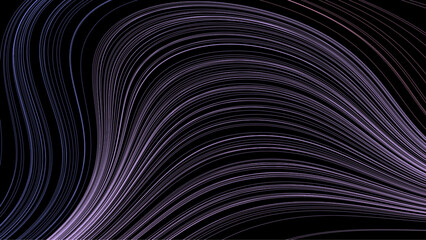 Obraz premium Abstract vector background with flowing pink, purple and indigo wavy lines