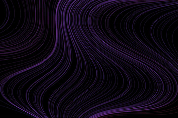 Fototapeta premium Abstract vector background with flowing pink, purple and indigo wavy lines
