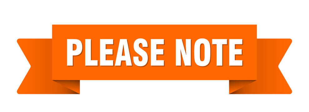 please note ribbon isolated on transparent background. please note ribbon