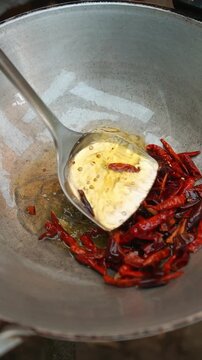 Nam Prik Pao Moo Sab, Thai roasted chili paste with minced pork.