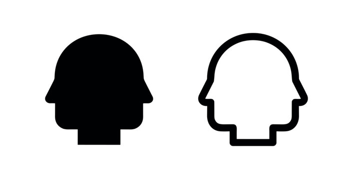 Double Profile Head Icon