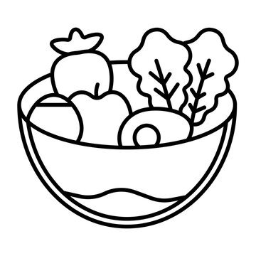 Healthy Food Vector Icon Design