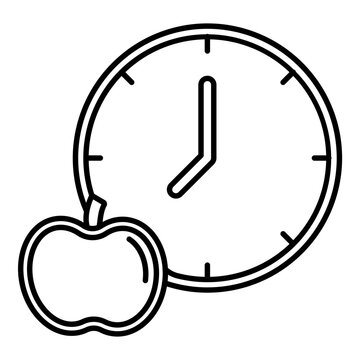 Meal Timing Vector Icon Design