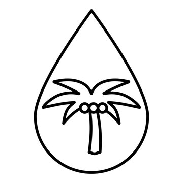 Palm Oil Free Vector Icon Design