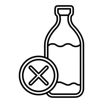 Lactose Free Vector Icon Design