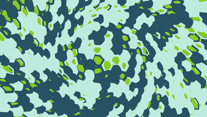 Fototapeta premium Abstract green and blue digital swirl pattern background