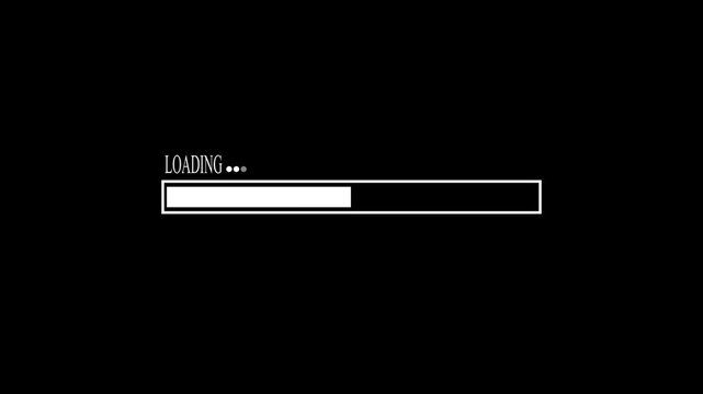   




White loading bar, pixel art animation