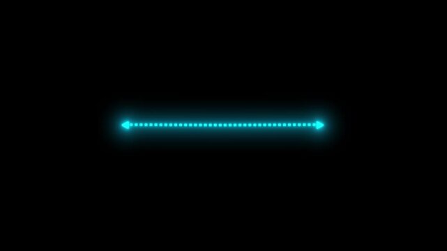 Growth Measurement Dotted Line Animation Loop.