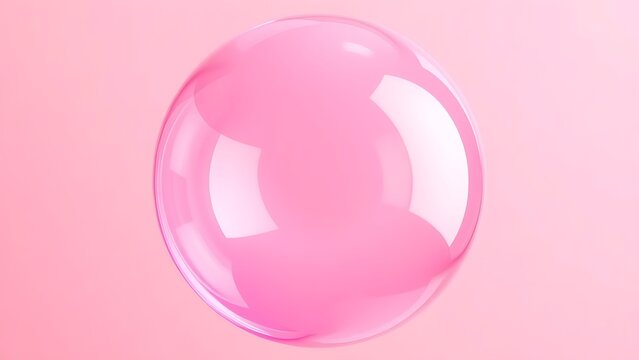 bubblegum. A large, glossy pink bubblegum bubble against a soft-focus pastel background. menu design, packaging mockups, designed for food delivery and cloud-kitchen brand materials.