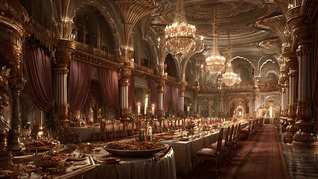 Grand cathedral interior with ornate gothic architecture and stained glass.
