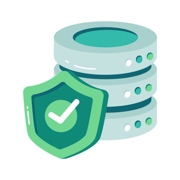 An icon design of database security 