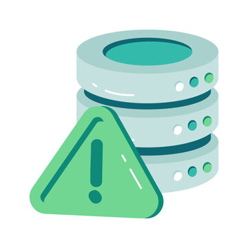 A unique design icon of database error 