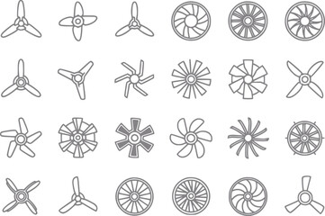 Collection of various fan blade and propeller © Bulbul
