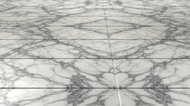 Elegant motion movement over Arabescato white marble tiles seamless pattern background classic Italian stone texture with dark veins for luxury interior