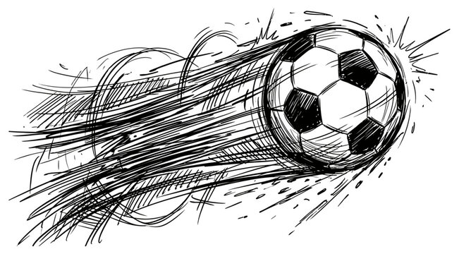 Dynamic soccer ball in motion