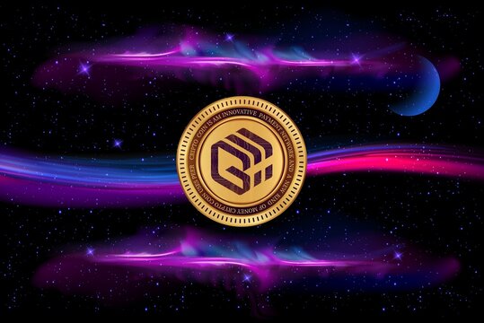 gifto-gft virtual currency images on digital background. 3d illustrations.