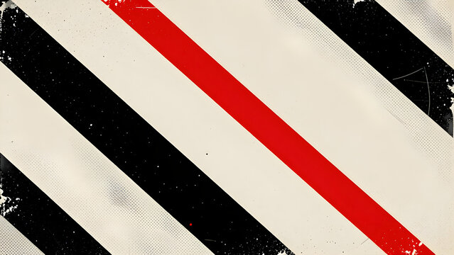 Distressed Geometric Composition with Retro Futuristic Texture and Halftone Dot Background