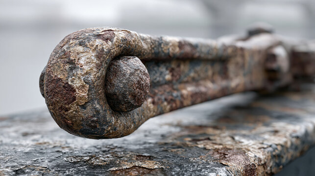 Abandoned railway switch lever cast iron 1