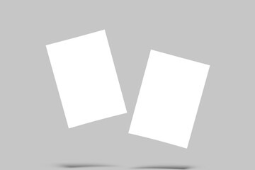 Fototapeta premium A4 Poster Mockup Design Blank 