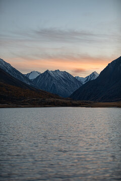 Sunset in the mountains