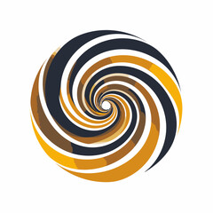 Naklejka premium Vibrant Swirling Pattern Design Element.