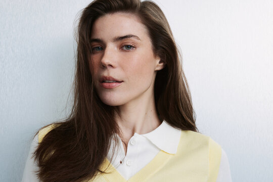 Natural Beauty Portrait of Brunette Woman