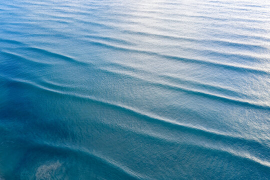Open Ocean Swell On Very Calm Morning