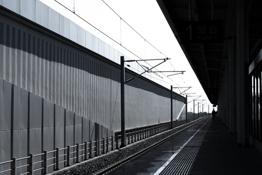 Modern railway station
