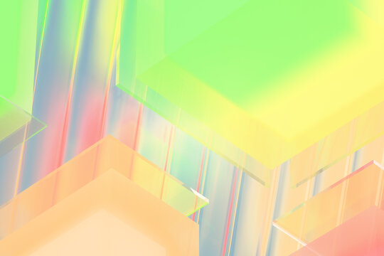 Abstract Geometric Growth 3D Background