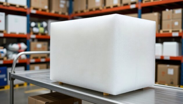 Warehouse shipping process packing and storing goods industrial setting high-quality images close-up view logistics management